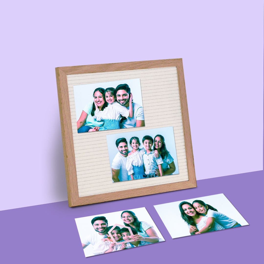 Crafting station for perfect personalized gifts photo frame.